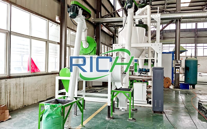 [RICHI In Uzbekistan]1T/H floating fish feed and 1-2t/h animal feed combined line in Gizak