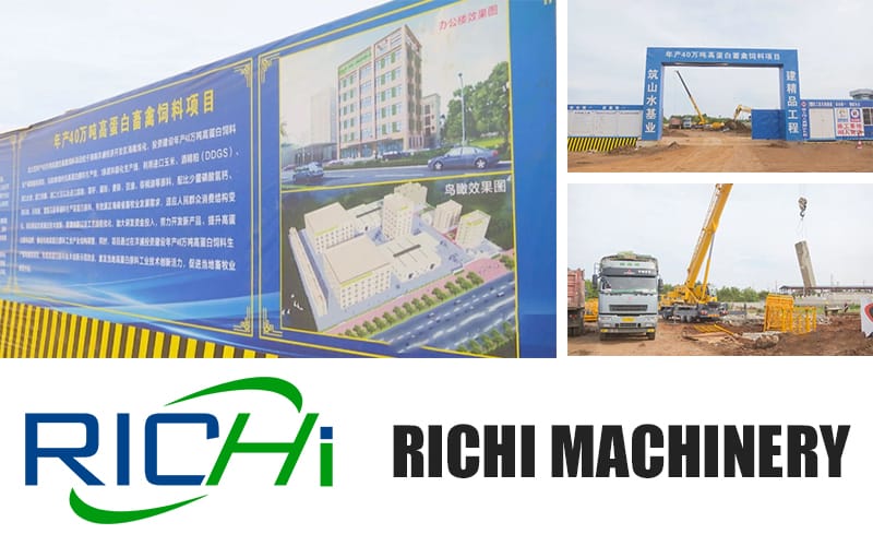 RICHI annual production of 400,000 tons of high-protein livestock and poultry feed production project is under construction