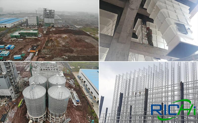 The latest progress of RICHI's 180,000 tons poultry feed factory construction project