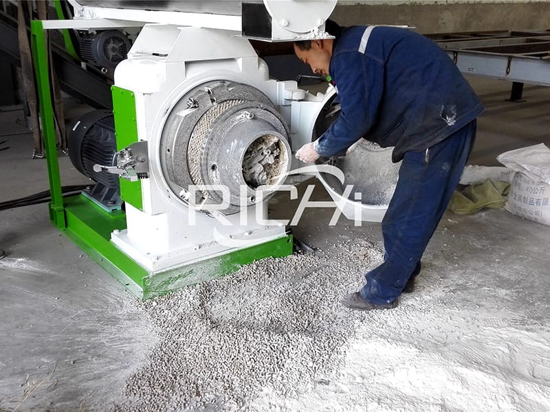 5-6TPH natural bentonite clay and attapulgite cat litter pellet making machine for cat litter production line in UK