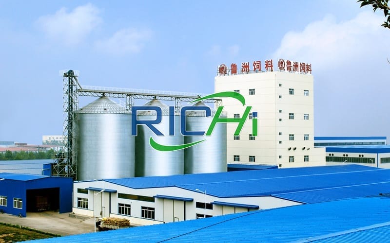 China Multi functional poultry chicken animal feed plant project with 80 tons per hour production capacity