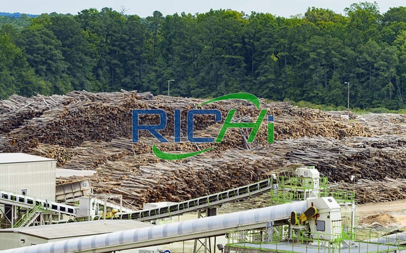 Large 20 tons per hour biomass agricultural and forestry waste wood fuel pellet production plant pro