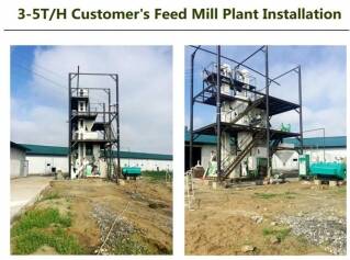The installation of chicken feed pellet production line in Uzbekistan