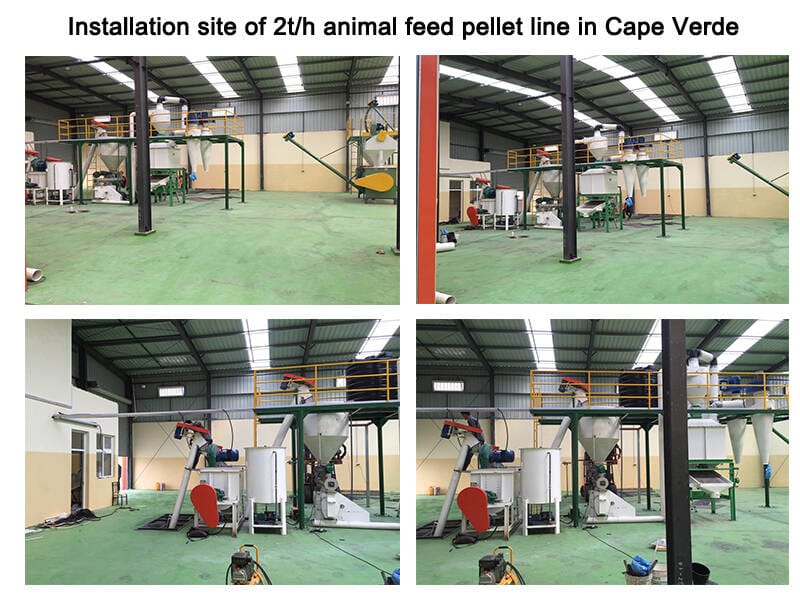 2t/h animal feed pellet line