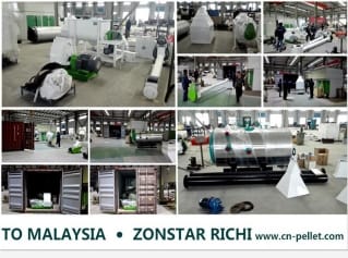 Deliver 3-4T/H Animal Feed Pellet Production Line To Malaysia