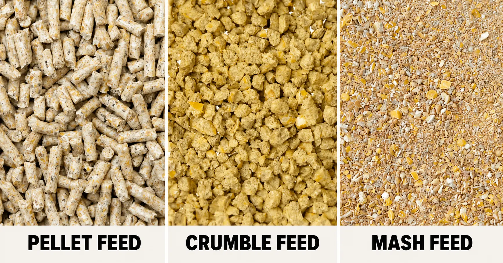 comparison of poultry feed pellets
