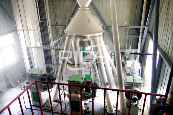 automatic chicken animal feed pellet making plant cost