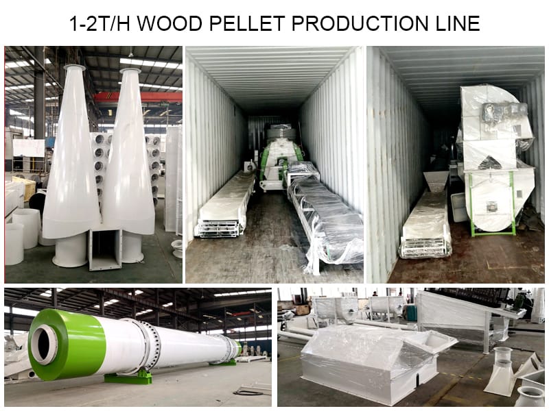 hot selling in Turkey wood pellet line 5 ton per hour