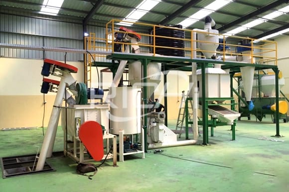 poultry animal feed pellet production line with factory price