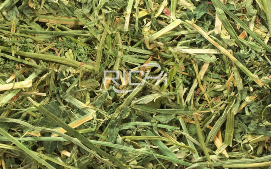 small mechime to cut alfalfa and pellets