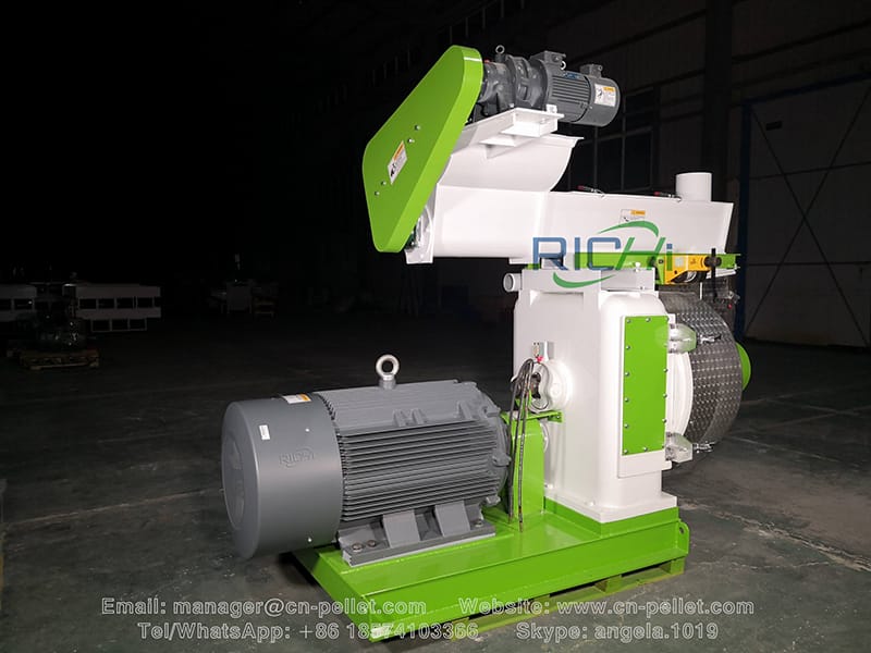 CE vertical ring die wood pellet machine price