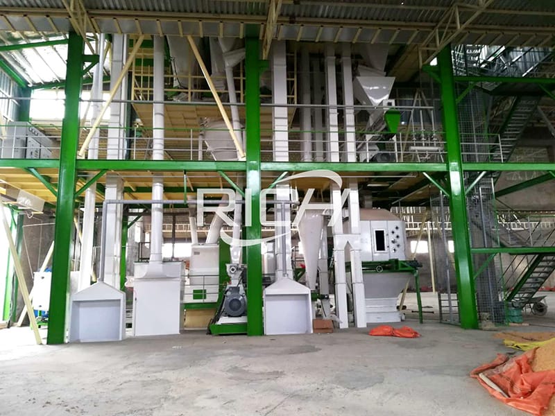 Завод по переработке кормов для птицы, 5 тонн в час