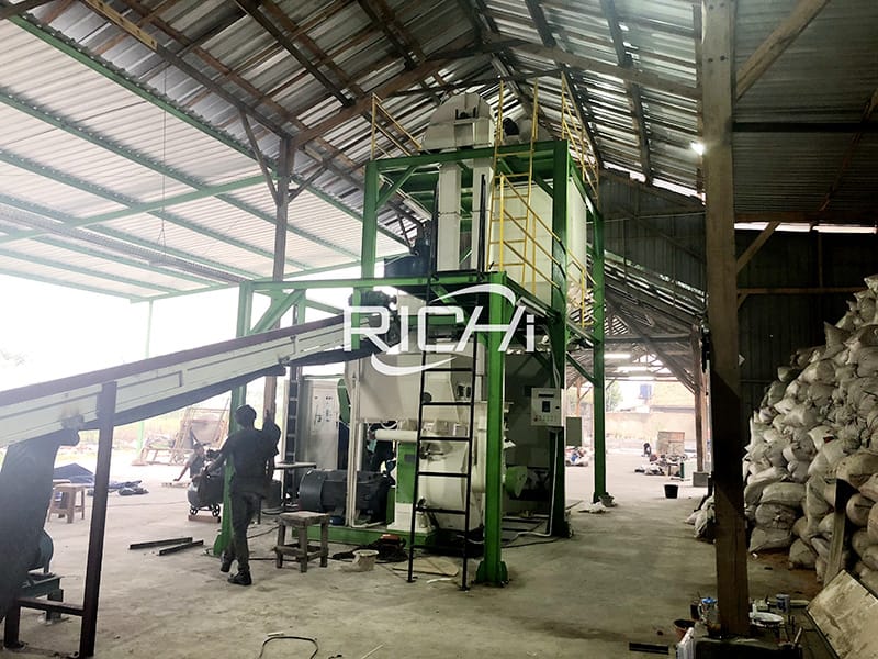 3 ton per hour biomass fuel sawdust pellet production line price
