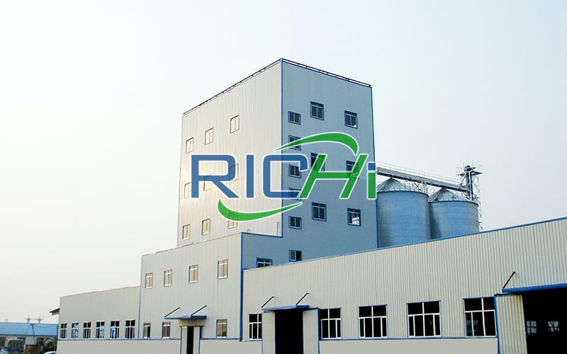 [RICHI In Uzbekistan]10TPH chicken pellet+5t/h premix feed combined line in Tashkent