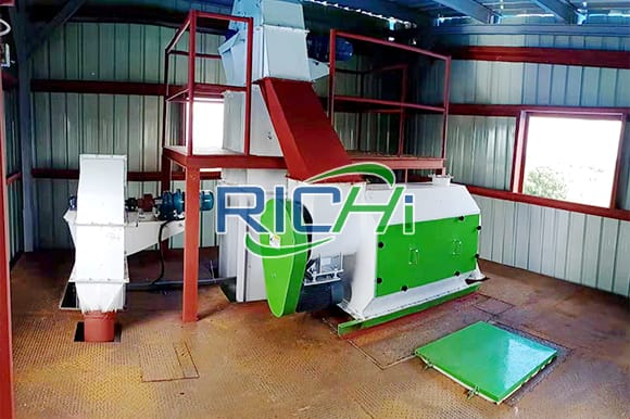 3-5T/H Animal Powder Feed Production Line+1T/H Grass Pellet Processing Line