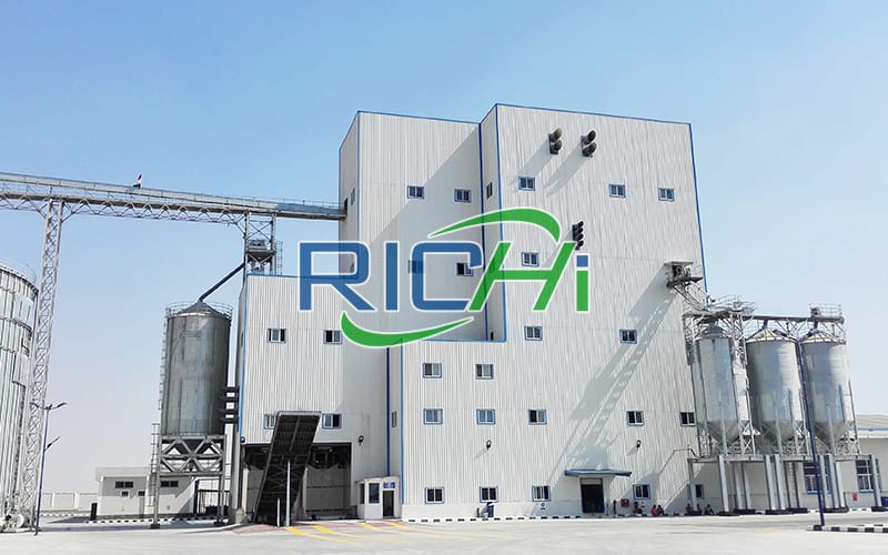 [RICHI In Uzbekistan]10TPH poultry chicken pellet feed manufacturing plant in Fergana