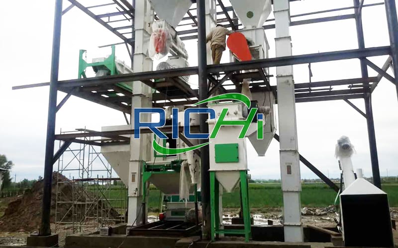 floating fish feed plant formulation mill processing equipment