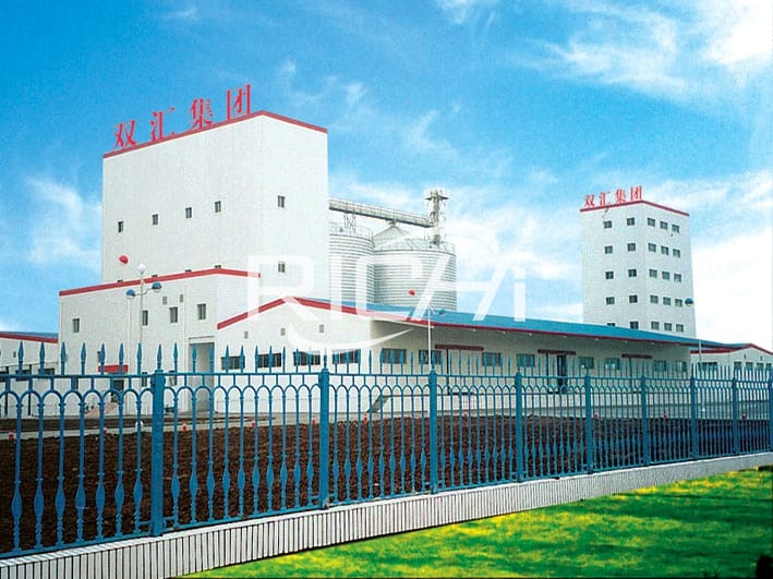 animal feed pellet plant ring die feed pellet production line for chicken feed