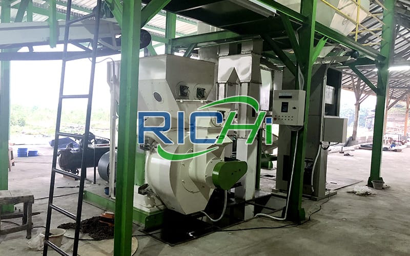 1-1.5t/h Wood Pellet Production Line In Indonesia
