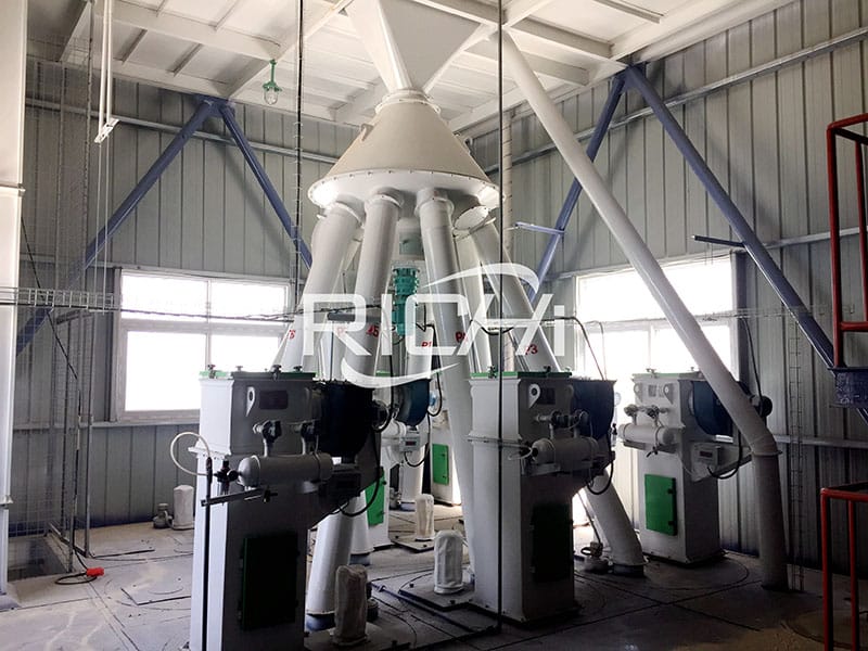automatic chicken feed processing line plant for sale