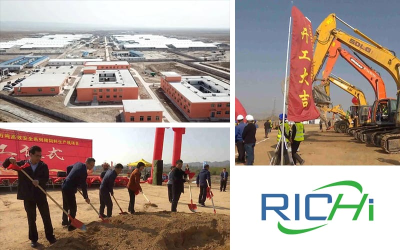 RICHI's annual production of 210,000 tons of pig feed production line project is proceeding in an orderly manner