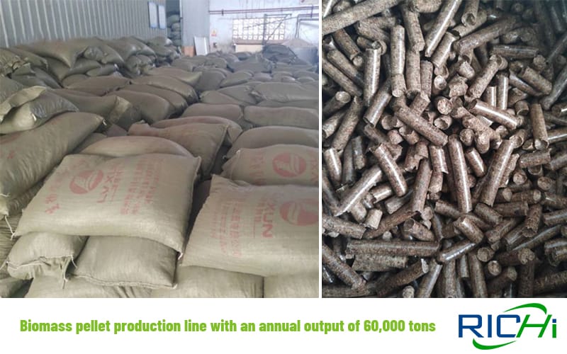 60000 tons wood pallets wood pellet line