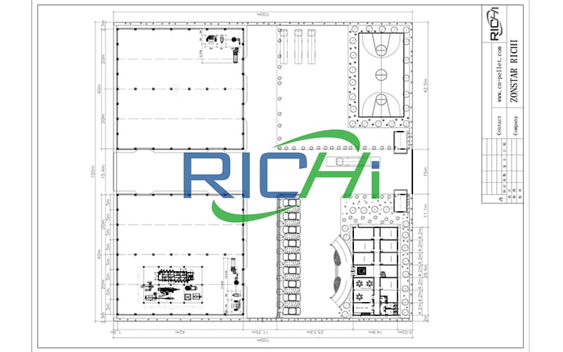 layout for new technology 4 tons per hour turnkey complete orange peel wood waste pellet production plant