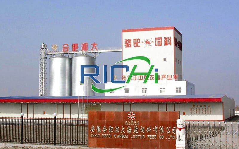 Super capacité 100 tonnes par heure projet d'usine de fabrication de granulés d'aliments pour animaux de volaille clé en main en Chine