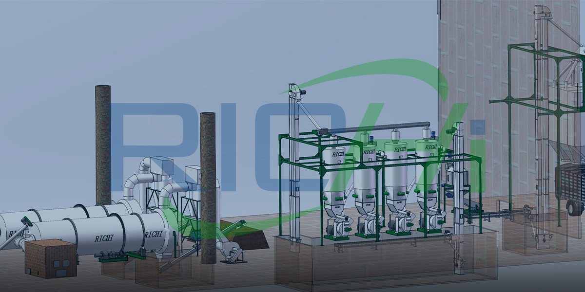 wood pellet production plant equipment