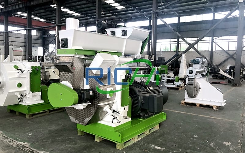 MZLH320 Small Cpacity 300-400KGH Ring Die Wood Pellet Machine