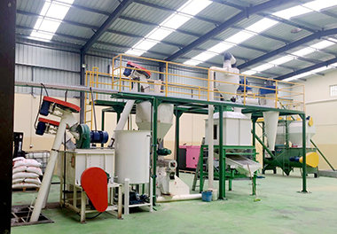 Turnkey 1-2T/H Animal Feed Pellet Processing Line