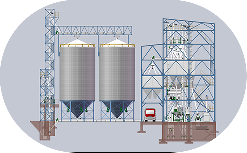 animal feed mill plant