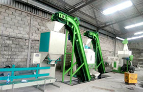 Brazil 1-2 t/h biomass pelleting line 