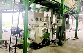 Indonesia 1-1.5t/h wood pellet production line 