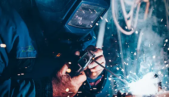 Precision welding in factory