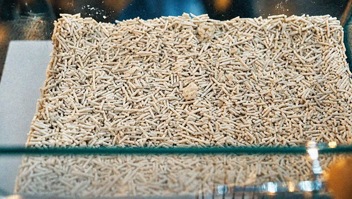 solution de production de litière pour chats