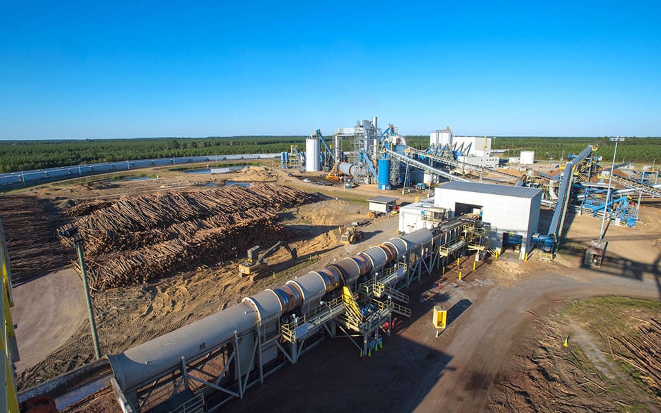 wood pellet production line